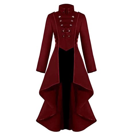 Women S Gothic Jacket Tailcoat Halloween Victorian Steampunk Coat