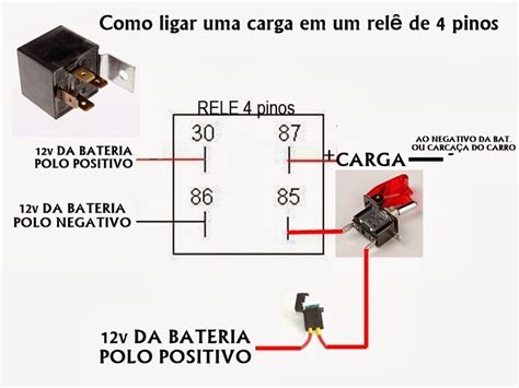 Rele Auxiliar 12v 40a 4 Pinos Fiat Ford Gm Vw Top Relay R 7 90 Em