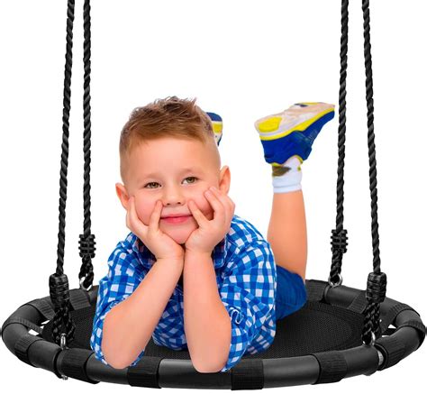 Sorbus Spinner Swing Kids Round Mat Swing Great For Tree Swing Set