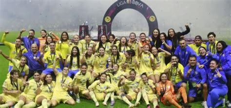 Las Jugadoras Del América Se Proclaman Campeonas De La Liga Mx Femenil