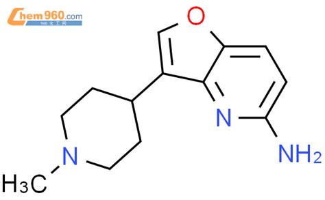 666179 00 6 Furo 3 2 b pyridin 5 amine 3 1 methyl 4 piperidinyl 化学式