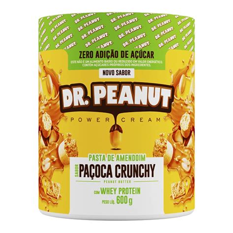 Pasta de Amendoim Sabor Paçoca Crunchy Whey Protein 600G