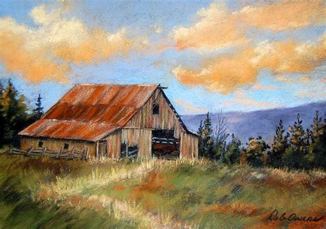 Pin by Artis Salemo on Watercolor | Landscape paintings, Barn pictures ...