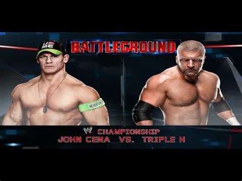 John Cena Vs Triple H WWE Championship YouTube