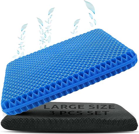 NOZAF Gel Seat Cushion Cooling Seat Cushion Thick Big Breathable