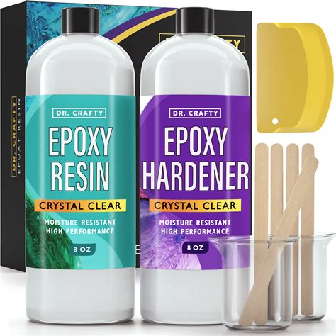 Buy Dr Crafty Clear Epoxy Resin Oz Kit For Jewelry Making Crystal