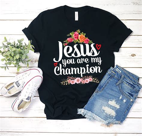 Jesus You Are My Champion T Shirt Ladies Champion Shirt Etsy