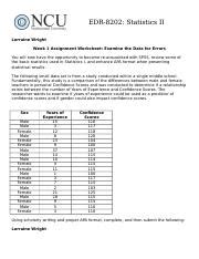 Wright L EDR 8202 Week 1 Assignment Worksheet1 Docx EDR 8202