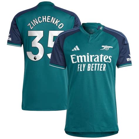 Maillot Arsenal Third 2023 2024 Zinchenko Foot Soccer Pro