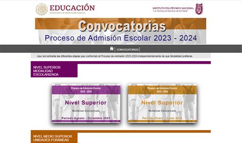 Politécnico Convocatoria noviembre 2024 Avisos Bienestar 2024 2025