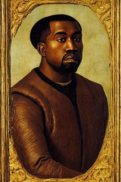 renaissance 1 6 0 0 portrait of kanye west, oil | Stable Diffusion