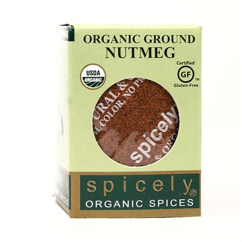 Amazon Spicely Organic Nutmeg Powder 0 40 OZ EcoBox Nutmeg