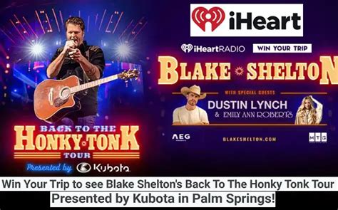 Iheartradio Blake Shelton Trip Giveaway Win A Trip To Back To The