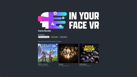 Humble In Your Face VR Bundle Packs 7 Games Game Freaks 365