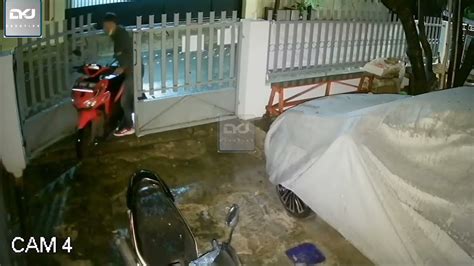 Maling Motor Nekat Terekam Camera CCTV Aksi Nekat Curanmor Terbaru