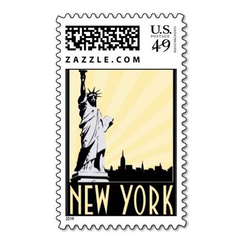 This Deals Vintage New York City Postage Stamps Vintage New York