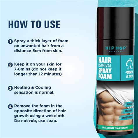 Hair Removal Spray For Men 200 Ml Hiphop Skincare