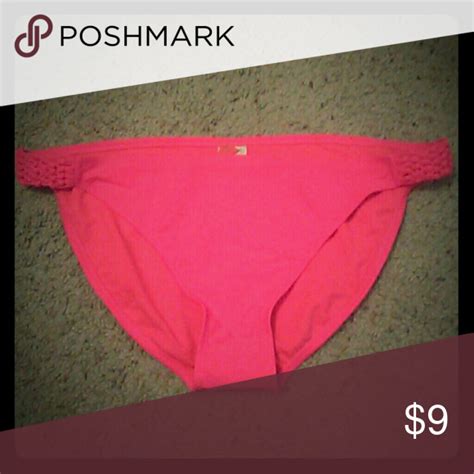 Xhilaration Pink Swim Bottoms With Cute Knotted Sides