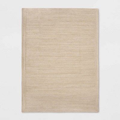 5 X7 Natural Woven Rectangular Braided Outdoor Area Rug Heathered