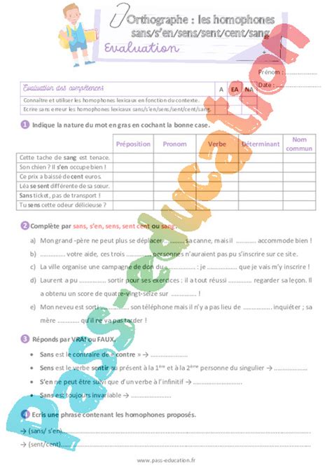 Sans Sen Sens Sent Cent Et Sang Les Homophones Grammaticaux