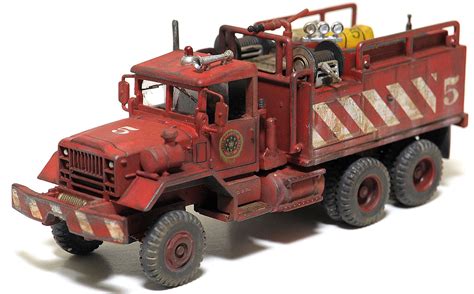 1/87 scale weathered 5 ton rural brush fire truck | Model truck kits ...