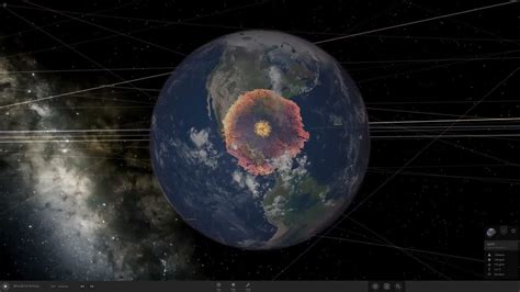 Semi-Realistic Chicxulub Asteroid Impact Simulation (Earth and ...