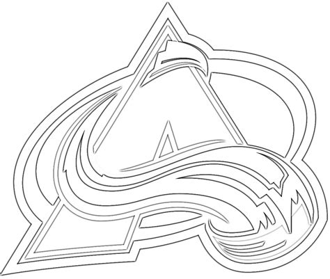 Colorado Avalanche Logo Coloring Page Coloring Pages