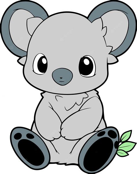 Premium Vector Cute Koala Cartoon Koala Clipart Vector Illustration