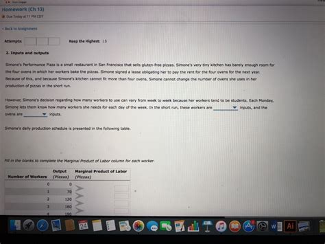 Solved Homework Ch Due Today At Pm Cdt Back To Chegg