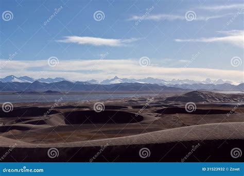 Himalayas Along China Nepal Border Tibet Stock Photo Image Of