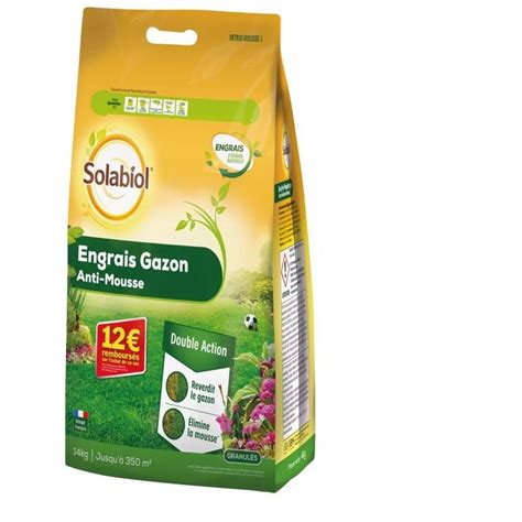 Engrais Gazon Anti Mousse Sac De 14 Kgs