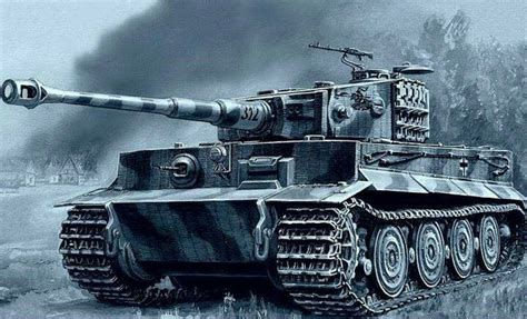 Ww2 Tiger Tank Art