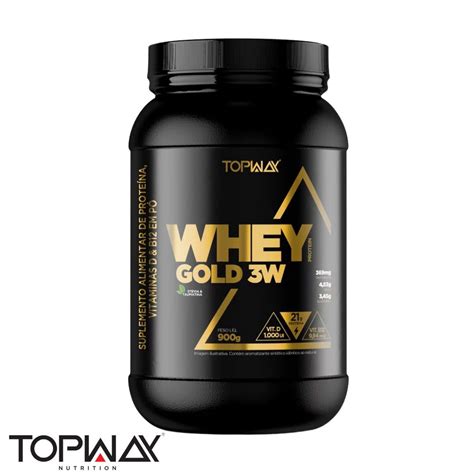 Whey Protein 3w Gold Concentrado Isolado Hidrolisado Suplemento Em Pó