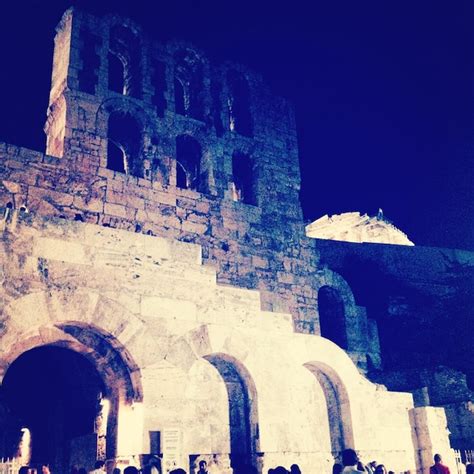 Premium Photo | Exterior of odeon of herodes atticus against clear sky ...