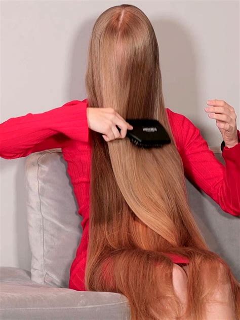 Video Super Long Blonde Hair Brushing In Front Realrapunzels