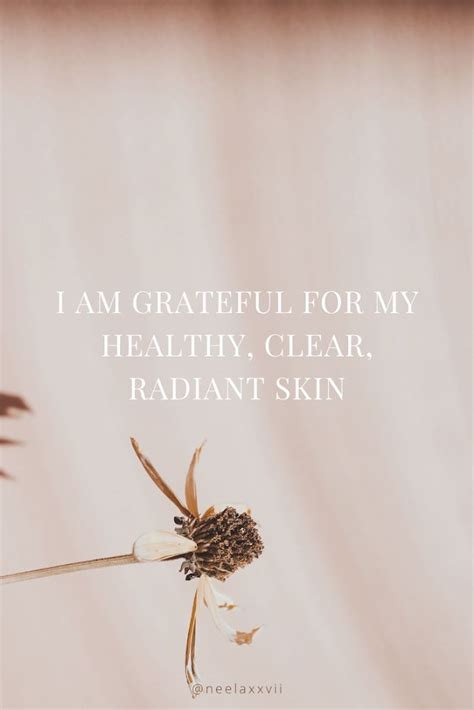 Clear Skin Affirmations Quote Vision Board Affirmations Words Of