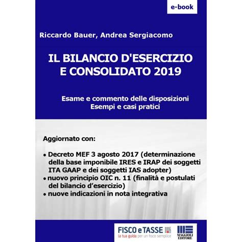 Il Bilancio D Esercizio E Consolidato 2019 EBook FISCOeTASSE