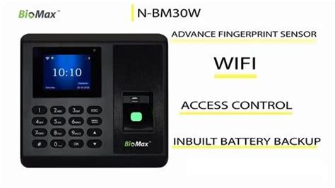 Fingerprint Recognition Biomax N BM300W Biometric Attendance System