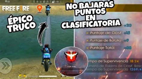 Pico Truco Salvaras Tus Puntos En Clasificatoria En Free Fire Youtube