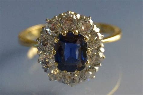 Bague Pompadour Saphir Et Diamants