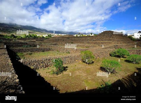 Stepped Pyramids Of Guimar Stock Photo Alamy