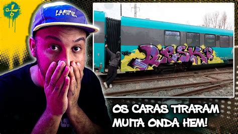 Resk 12 Na MissÃo Fazendo Graffiti No Trem Youtube