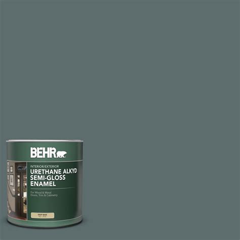 Behr Qt Ppu Mountain Pine Semi Gloss Enamel Urethane Alkyd