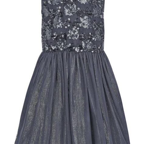 Festkleid navy für Kommunion Blumenstreukind Taufe Fashion More