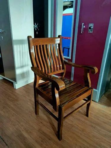 Teak Wood Wooden Arm Chair With Cushion At Rs In Mumbai Id