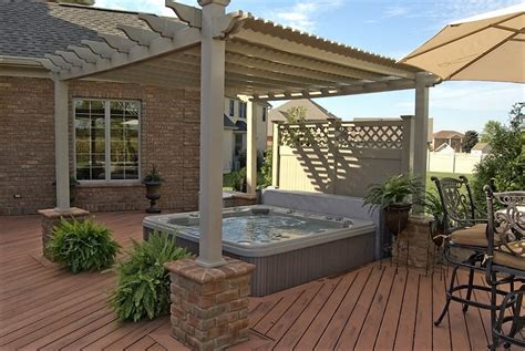 Hot Tub Pergola Decks Pergola Gazebos