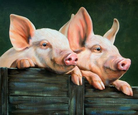 Pin By Fräncis Michiels On Kunst 4 Van Voorbeelden Pig Painting Pig