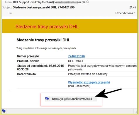 Uwaga Spam Z Wirusami Atakuje Uwa Aj Na Podrobione Maile Od Ipko Dhl