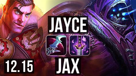 Jayce Vs Jax Top 313 300 Games Kr Grandmaster 1215 Youtube