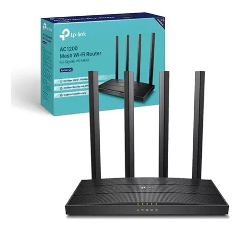 Roteador Wireless Tp Link Archer C6 Ac1200 Gigabit 100 1000 Wi Fi Dual